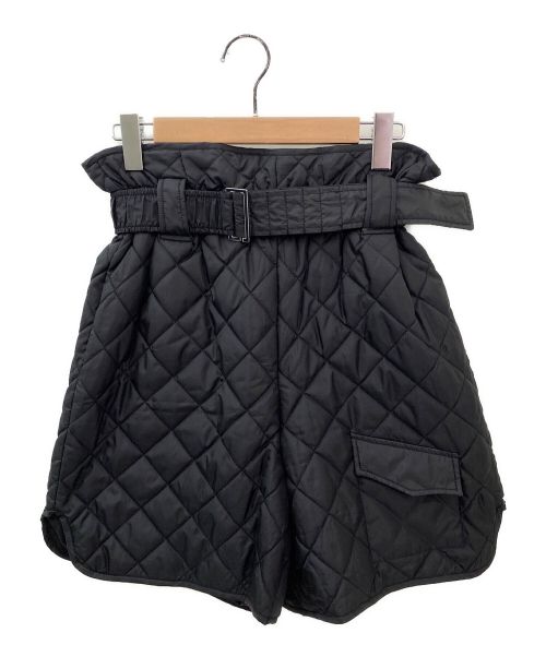 GANNI（ガニー）GANNI (ガニー) キルティングショートパンツ ブラック サイズ:36の古着・服飾アイテム