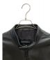 中古・古着 EMPORIO ARMANI (エンポリオアルマーニ) シングルレザージャケット ブラック サイズ:L：34800円