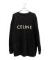 CELINE（セリーヌ）の古着「バックロゴオーバーサイズカーディガン」｜ブラック