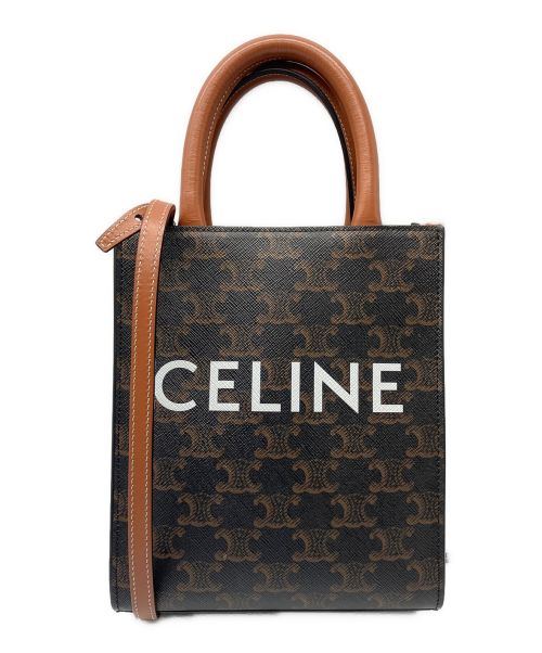 CELINE（セリーヌ）CELINE (セリーヌ) ミニ バーティカルカバ ブラウン サイズ:-の古着・服飾アイテム