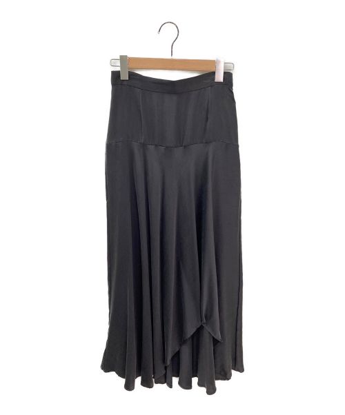 THIRD MAGAZINE（サードマガジン）THIRD MAGAZINE (サードマガジン) シルクフィッシュテールスカート ブラック サイズ:9の古着・服飾アイテム
