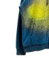 中古・古着 LOUIS VUITTON (ルイ ヴィトン) Embroidered Zip Through Hoodie ブルー×イエロー サイズ:M：124000円