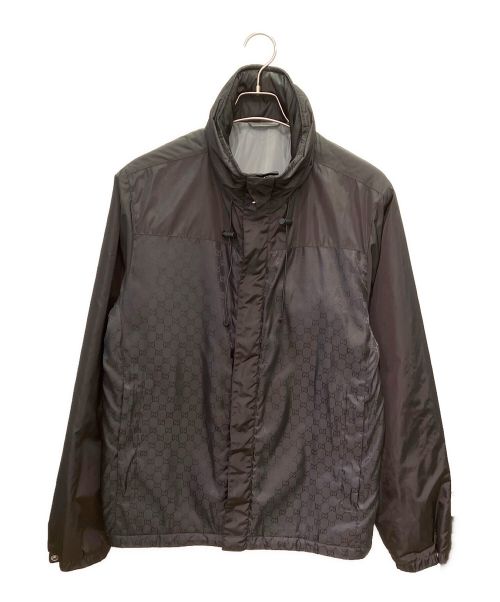GUCCI（グッチ）GUCCI (グッチ) GGナイロンジャケット ブラック サイズ:48の古着・服飾アイテム