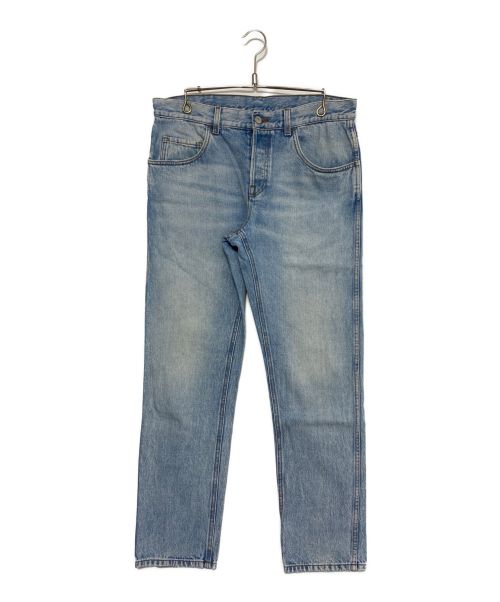 GUCCI（グッチ）GUCCI (グッチ)  Loved Embroidered Jeans スカイブルー サイズ:33の古着・服飾アイテム