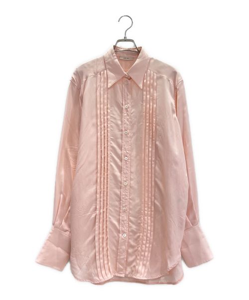 CELINE（セリーヌ）CELINE (セリーヌ) ブザムプリーツシャツ ピンク サイズ:40の古着・服飾アイテム