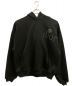 Christian Dior（クリスチャン ディオール）の古着「フラワーロゴ刺繍スウェットパーカー」｜ブラック