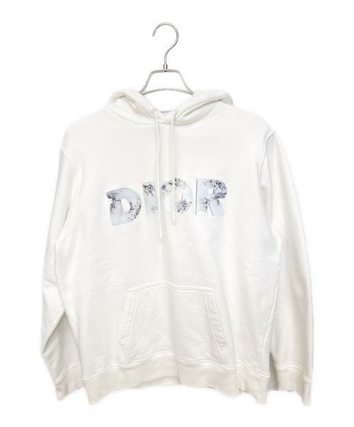 Dior（ディオール）Dior (ディオール) ×Daniel Arsham 2020SS Molton Cotton Hoodie  ホワイト サイズ:Ｌの古着・服飾アイテム