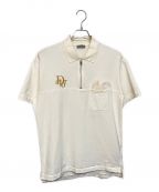 Christian Diorクリスチャン ディオール）の古着「×ERL 半袖ハーフジップシャツ」｜ベージュ