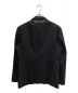 HERMES (エルメス) レザーパイピングウールジャケット ブラック×ネイビー サイズ:50：59800円