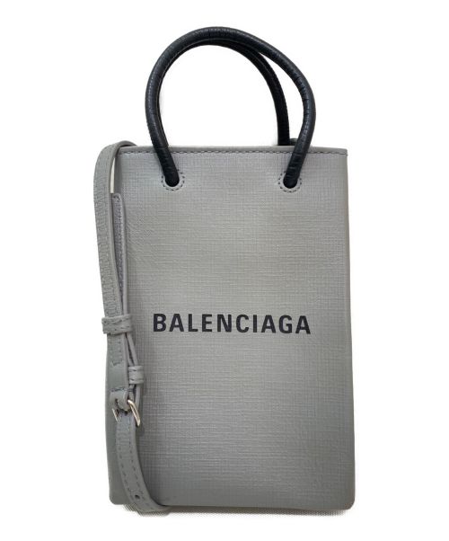 BALENCIAGA（バレンシアガ）BALENCIAGA (バレンシアガ) ショルダーバッグ ライトグレーの古着・服飾アイテム