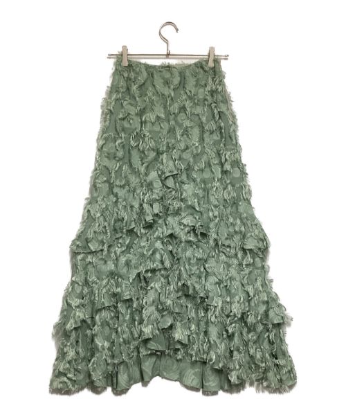 UNITED ARROWS TOKYO（ユナイテッドアローズトウキョウ）UNITED ARROWS TOKYO (ユナイテッドアローズトウキョウ) BI/COL DEEPSLIT スカート スカイブルー サイズ:36の古着・服飾アイテム
