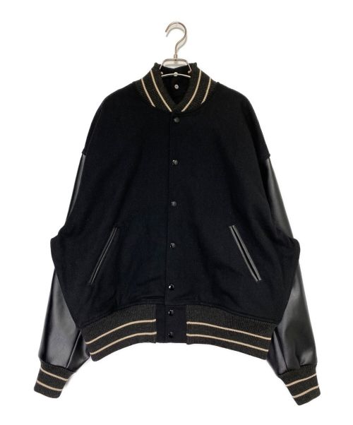 KAPITAL（キャピタル）KAPITAL (キャピタル) 40Sウールユニオンスタジャン グレー×ブラック サイズ:Lの古着・服飾アイテム