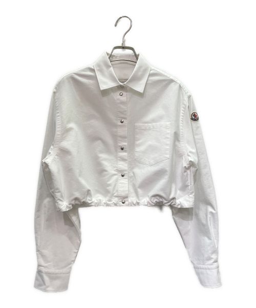 MONCLER（モンクレール）MONCLER (モンクレール) クロップド ロング スリーブシャツ ホワイト サイズ:40の古着・服飾アイテム