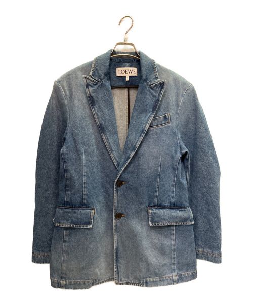 LOEWE（ロエベ）LOEWE (ロエベ) デニムテーラードジャケット スカイブルー サイズ:48の古着・服飾アイテム