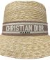 中古・古着 Christian Dior (クリスチャン ディオール) 天然ロゴテープハット ベージュ サイズ:58：60000円