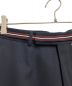 中古・古着 DIOR HOMME (ディオール オム) Stripe Belt Trousers Pants(ストライプベルトトラウザーズパンツ） ブラック サイズ:44：20000円
