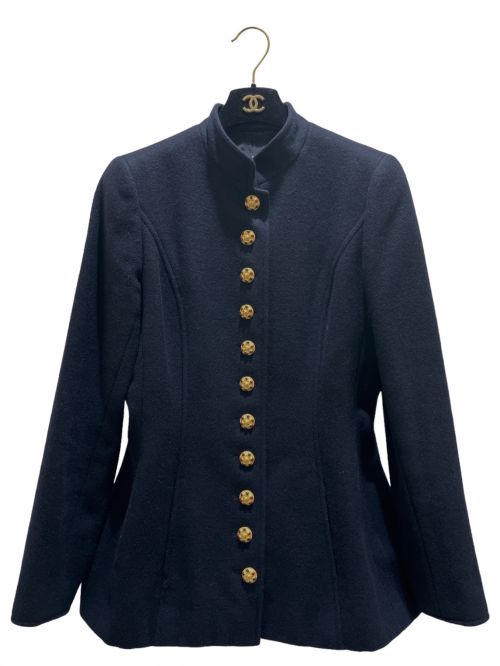 CHANEL（シャネル）CHANEL (シャネル) Napoleon Wool Jacket ネイビー サイズ:40の古着・服飾アイテム