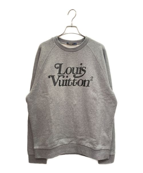 LOUIS VUITTON（ルイ ヴィトン）LOUIS VUITTON (ルイ ヴィトン) NIGO (二ゴー) Squared LV Sweatshirt グレー サイズ:Mの古着・服飾アイテム