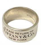 TIFFANY & Co.ティファニー）の古着「Wide Silver Ring(ワイドシルバーリング)」｜シルバー