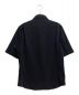 1piu1uguale3 (ウノ ピゥ ウノ ウグァーレ トレ) 5分袖サファリシャツ ブラック サイズ:L：14000円