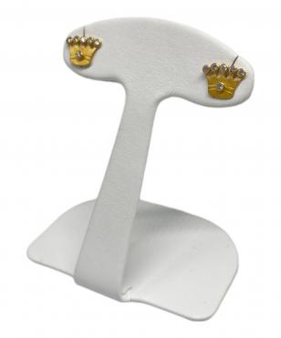 クラウン ダイヤモンドピアス