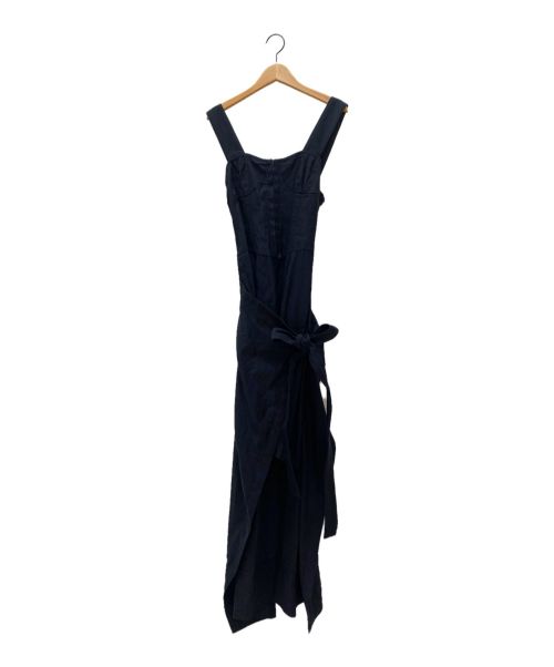 CASA FLINE（カーサフライン）CASA FLINE (カーサフライン) Iラインラップドレス ブラック サイズ:FREEの古着・服飾アイテム