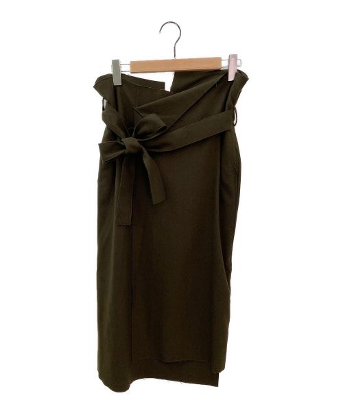 ASTRAET（アストラット）ASTRAET (アストラット) フレイドラップスカート オリーブ サイズ:１の古着・服飾アイテム