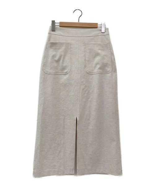 IENA（イエナ）IENA (イエナ) ストレッチスリットタイトスカート ライトベージュ サイズ:38の古着・服飾アイテム