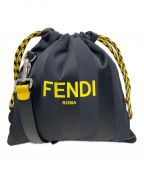 FENDI（フェンディ）の古着「スリムクラッチショルダーバッグ」｜ブラック×イエロー