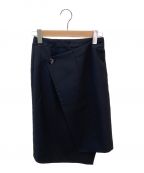 Acne studios）の古着「ラップデザインタイトスカート」｜ブラック