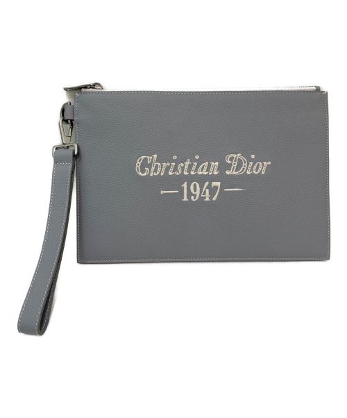 Christian Dior（クリスチャン ディオール）Christian Dior (クリスチャン ディオール) A5クラッチバッグ ライトグレーの古着・服飾アイテム
