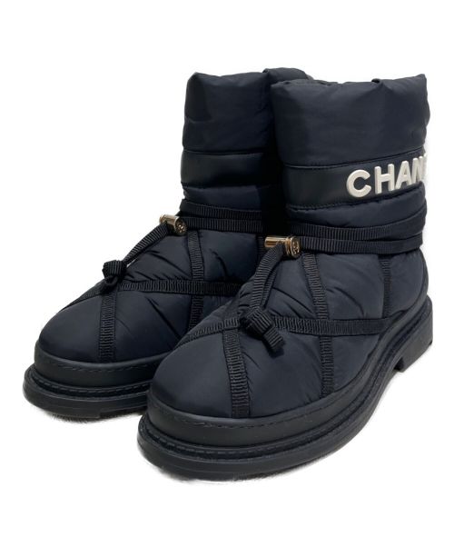 CHANEL（シャネル）CHANEL (シャネル) スノーブーツ ブラック サイズ:36の古着・服飾アイテム