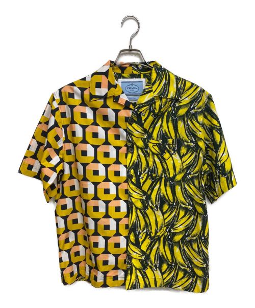 PRADA（プラダ）PRADA (プラダ) ダブルポプリンマッチシャツ イエロー サイズ:Sの古着・服飾アイテム
