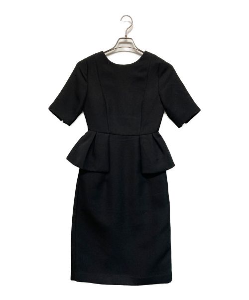 CELFORD（セルフォード）CELFORD (セルフォード) ドレスラボペプラムタイトワンピース ブラック サイズ:34 未使用品の古着・服飾アイテム