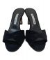 Manolo Blahnik (マノロブラニク) SIEMU Heel Sandal ブラック サイズ:35 1/2：39800円