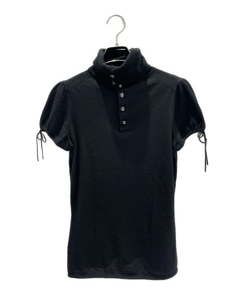 CHANEL（シャネル）CHANEL (シャネル) カシミヤ半袖ニット ブラック サイズ:38の古着・服飾アイテム