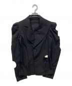 Yohji Yamamoto FEMMEヨウジヤマモトファム）の古着「カットワークジャケット」｜ブラック