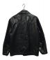 ck Calvin Klein (シーケーカルバンクライン) 古着レザージャケット ブラック サイズ:M：7000円