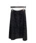 Saint Laurent Paris（サンローランパリ）の古着「ベルベットスネークミディAラインスカート」｜ブラック