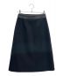 HERMES (エルメス) ウエストレザーウールAラインスカート ブラック サイズ:34：100000円
