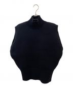 中古・古着通販】Heve (ヘイヴ) ハイネックニットベスト ブラック 