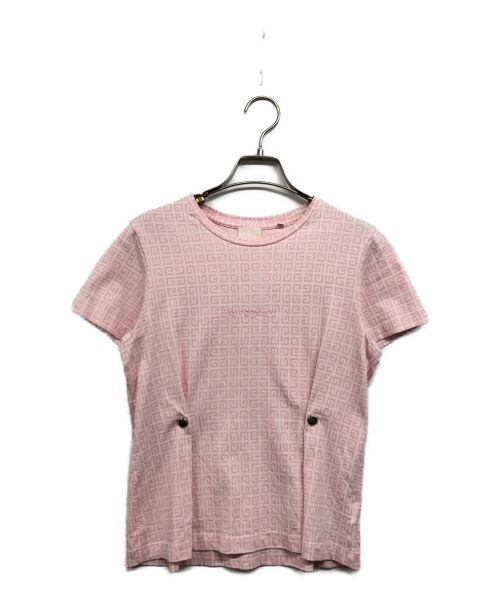 GIVENCHY（ジバンシィ）GIVENCHY (ジバンシィ) 総柄ギャザーTシャツ ピンク サイズ:12の古着・服飾アイテム