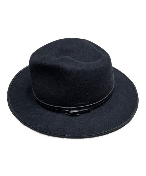 HERMES（エルメス）HERMES (エルメス) Beaubourg hat ブラック サイズ:59の古着・服飾アイテム