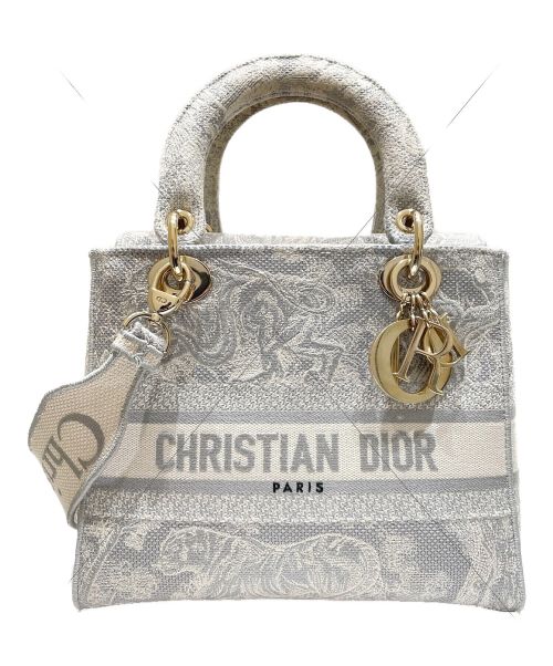 Christian Dior（クリスチャン ディオール）Christian Dior (クリスチャン ディオール) LADY D-LITE ミディアム グレー サイズ:ミディアムの古着・服飾アイテム