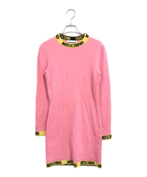 MOSCHINO（モスキーノ）MOSCHINO (モスキーノ) ニットワンピース ピンク サイズ:38の古着・服飾アイテム
