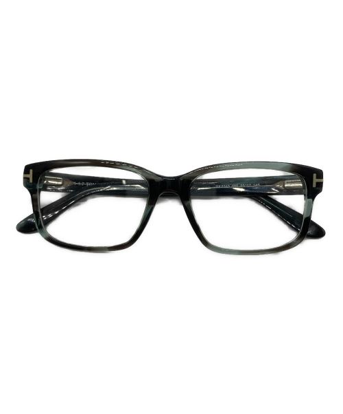 TOM FORD（トムフォード）TOM FORD (トムフォード) スクエアシェイプ伊達眼鏡 ブラック サイズ:55□17の古着・服飾アイテム