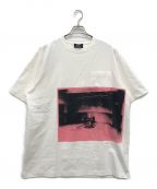 CALVIN KLEIN 205W39NYCカルバンクライン205W39NYC）の古着「オーバーサイズプリントTシャツ」｜ホワイト×ピンク