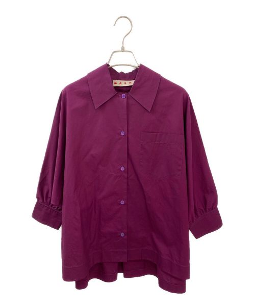 MARNI（マルニ）MARNI (マルニ) ポプリンシャツ パープル サイズ:38の古着・服飾アイテム