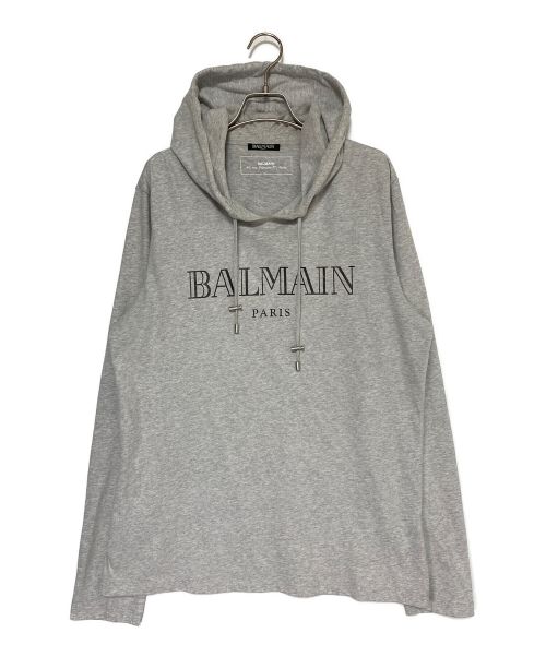 BALMAIN（バルマン）BALMAIN (バルマン) パーカー グレー サイズ:XLの古着・服飾アイテム