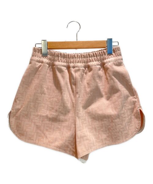 FENDI（フェンディ）FENDI (フェンディ) ズッカ柄コットンショートパンツ ピンク サイズ:40の古着・服飾アイテム